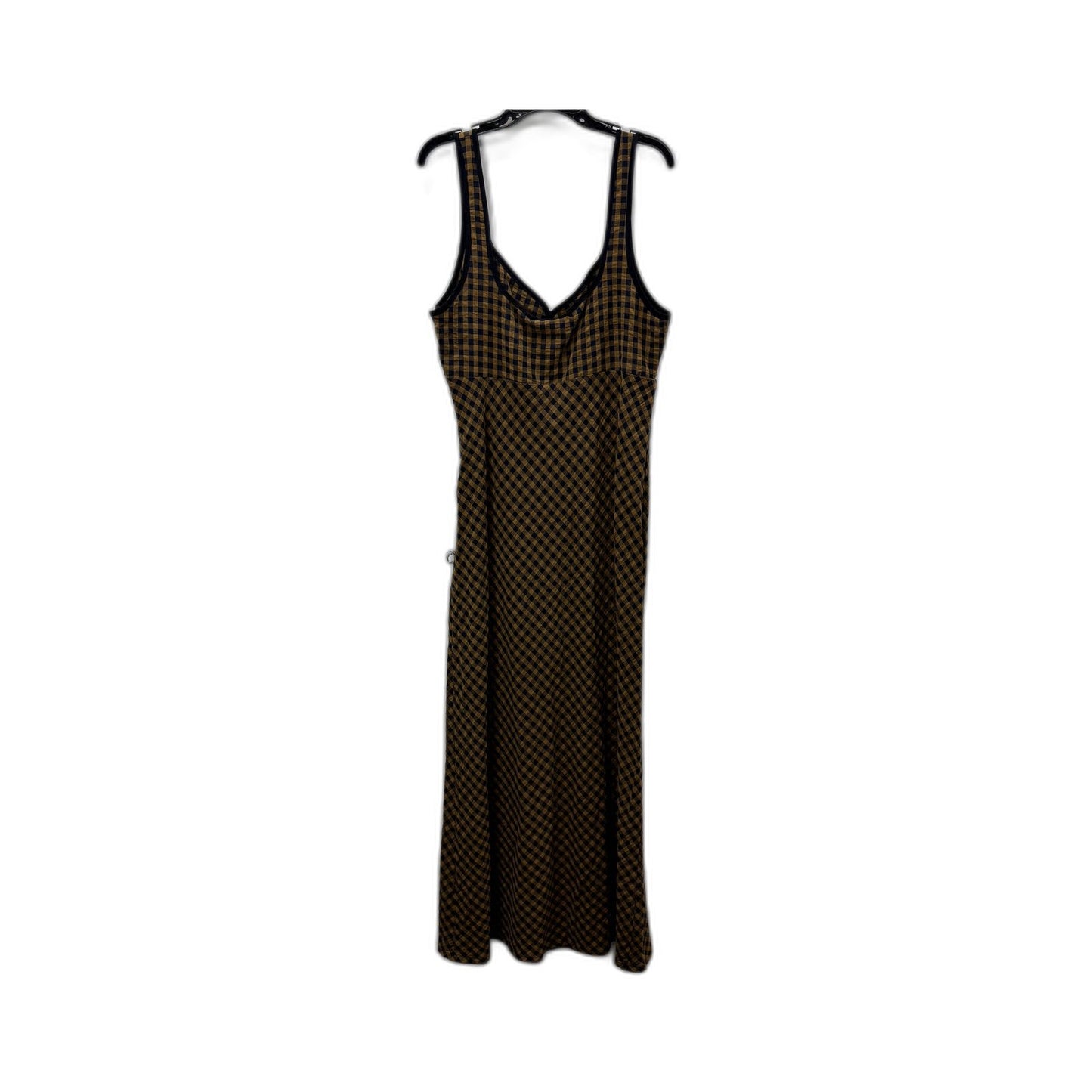 Insight Womens Grunge Laid Midi Dress in Brown, Size M NEW