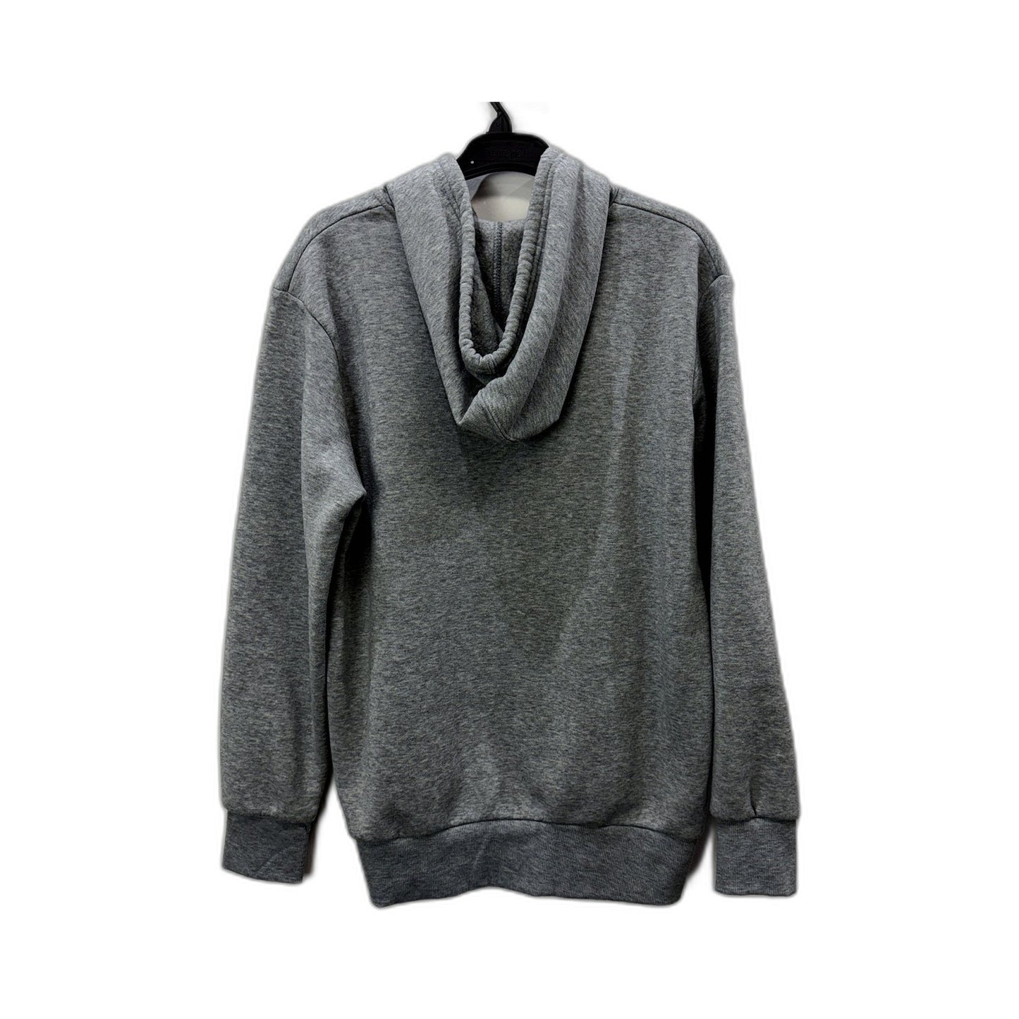 Champion Mens Gray Pullover Sweatshirt with Hooded Cotton Design, Size S