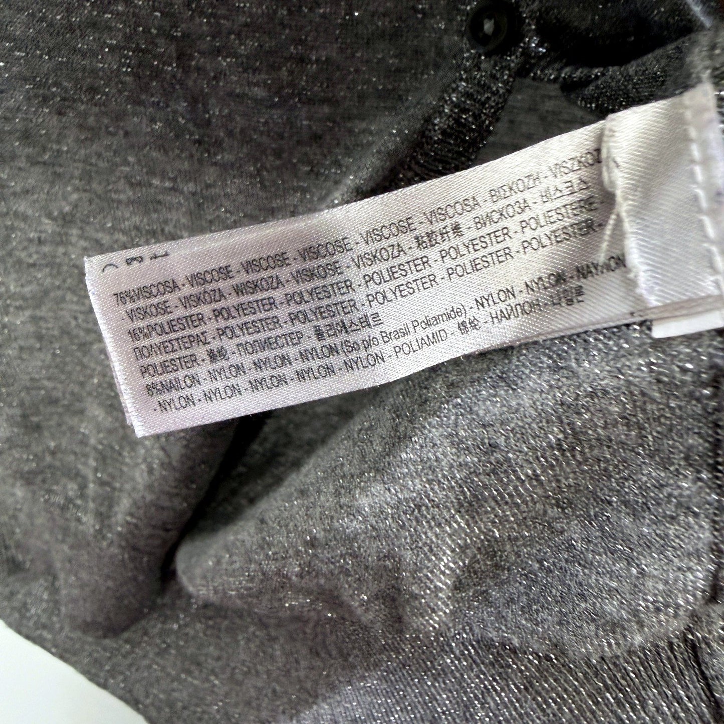 Massimo Dutti Womens Button Front Gray Pullover Sweater Size S