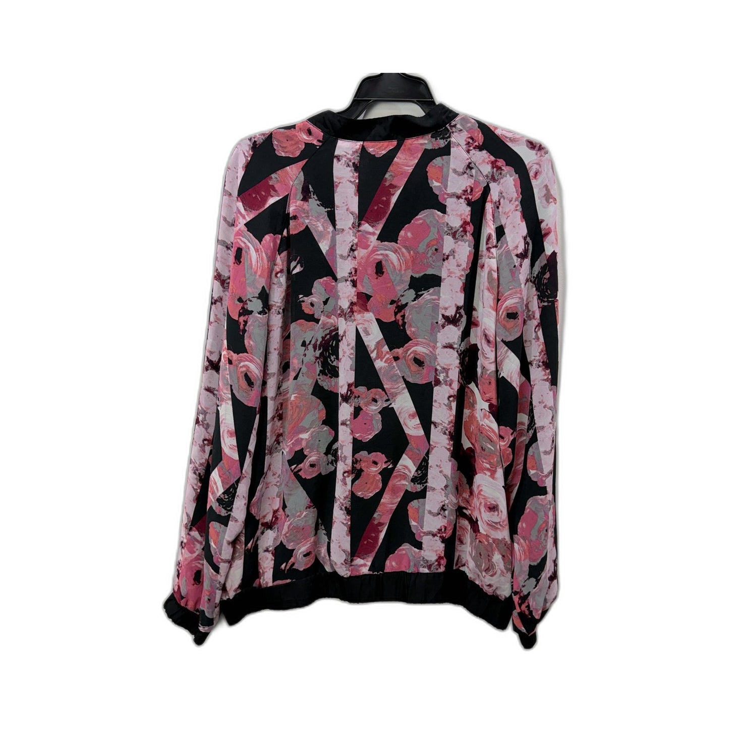 Bettina Liano Womens Floral Print Jacket Lightweight Casual Multi Color Size 14