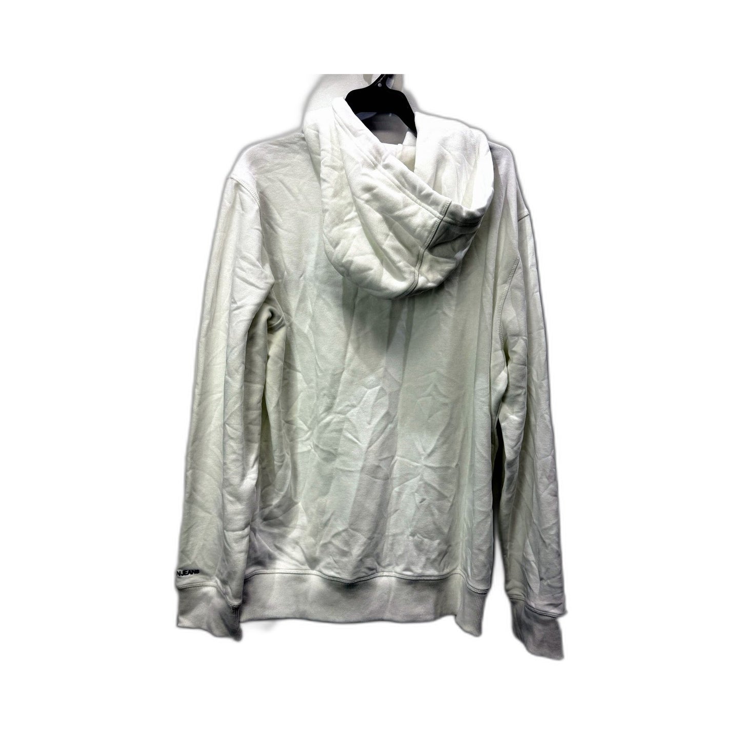 Calvin Klein Mens Pullover Sweatshirt in Bright White, XL Size NEW