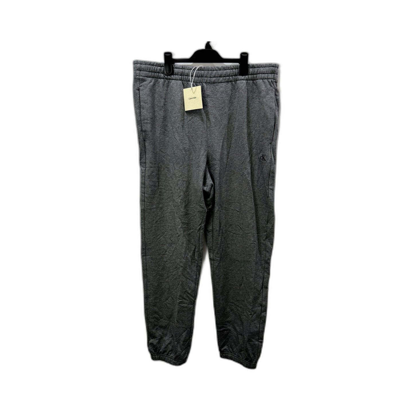 Calvin Klein Mens Monogram Jogger Sweatpants Grey Cotton Athletic Size XL NEW