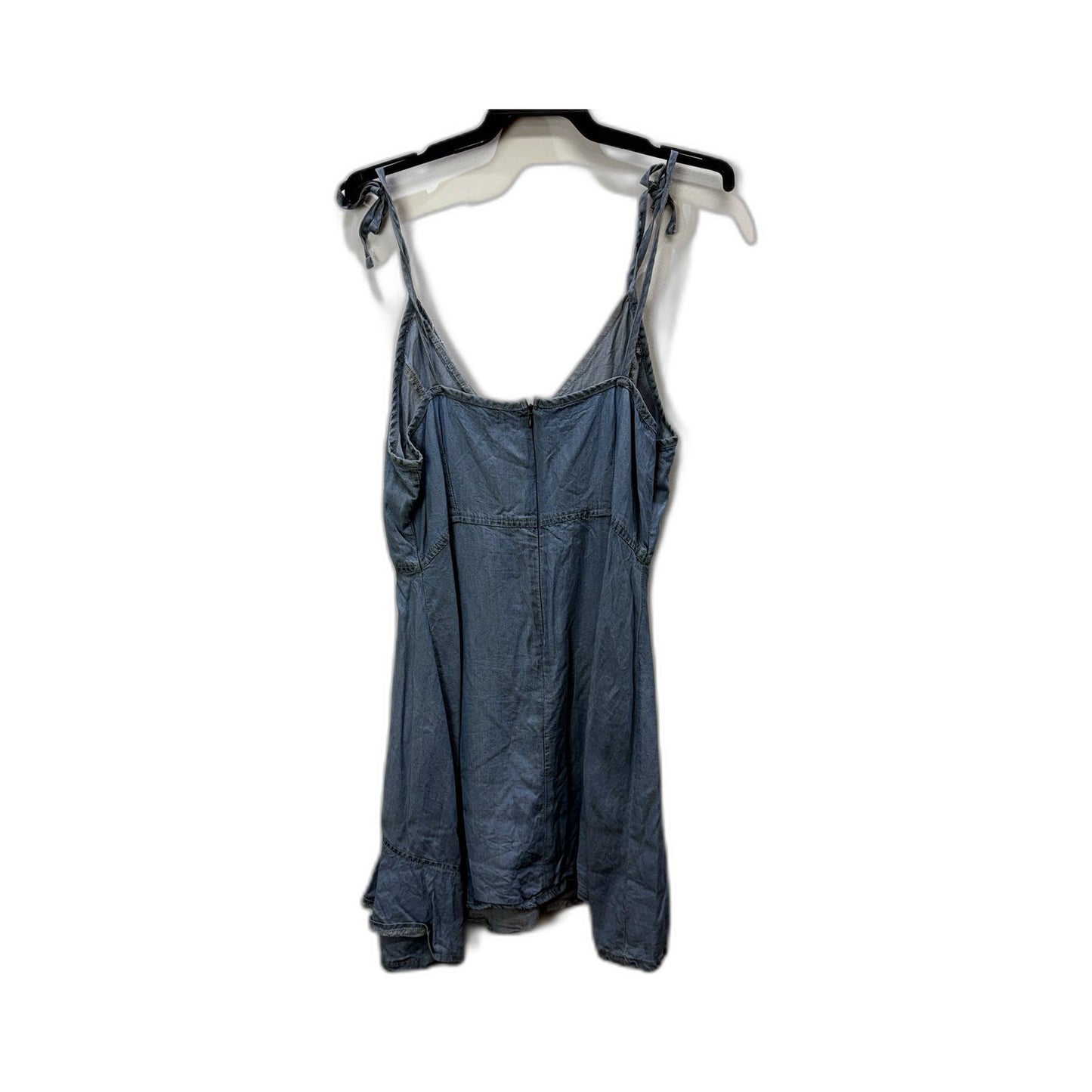 Brave Soul Womens Denim Casual Jumpsuit in Blue, Size 10