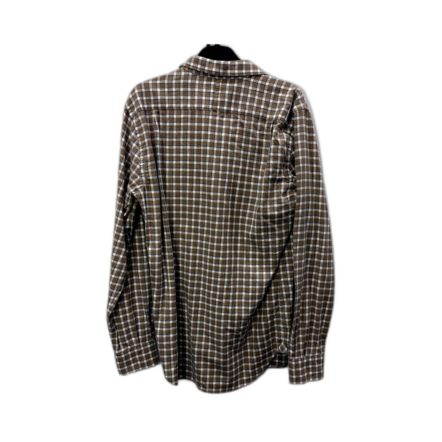 Trenery Mens Plaid Button-Down Shirt Casual Cotton Checkered Multi Color Size XS