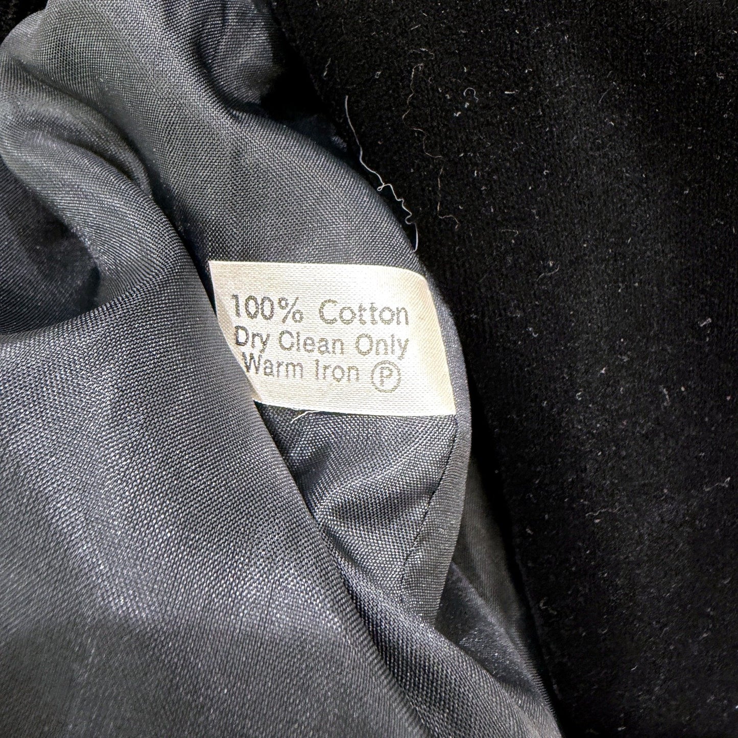 Perry Cutten Womens Black Velvet Blazer Formal Jacket Size 12