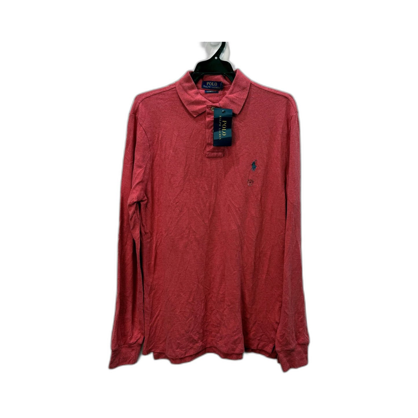 Polo Ralph Lauren Mens Pink Cotton Slim Fit Shirt Size M NEW