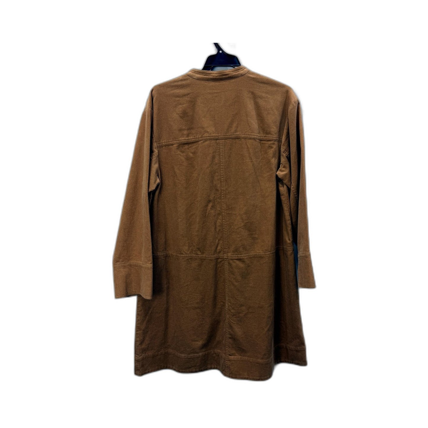 Piper Womens Brown Corduroy Lightweight Button-Up Dress by - Size 10 NEW