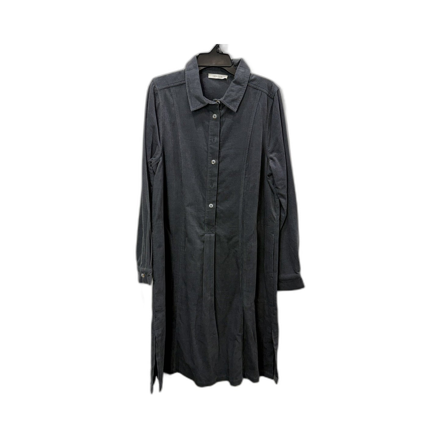 Regatta Womens Corduroy Dress - Black Organic Cotton Casual Size 10 NEW
