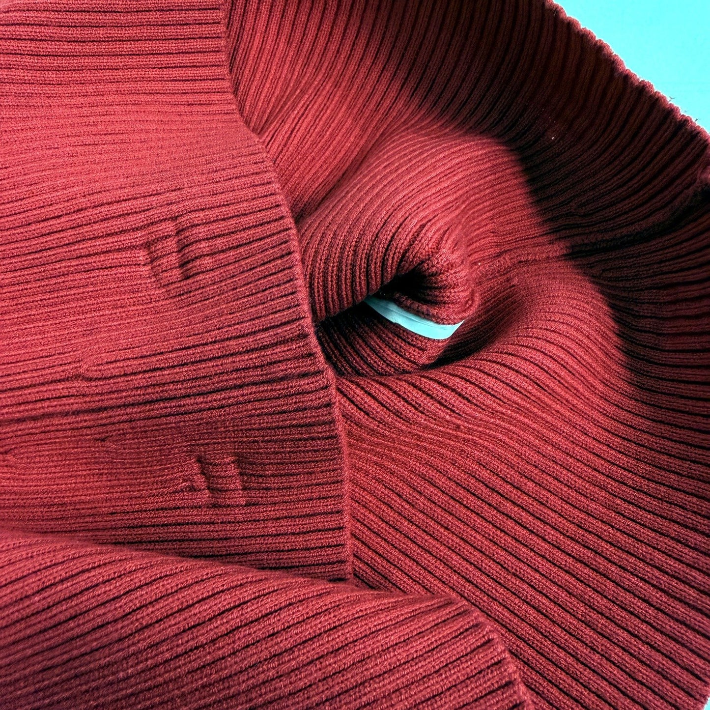 Kookai Womens Strapless Ribbed Knit Bandeau Top in Red, Size 2