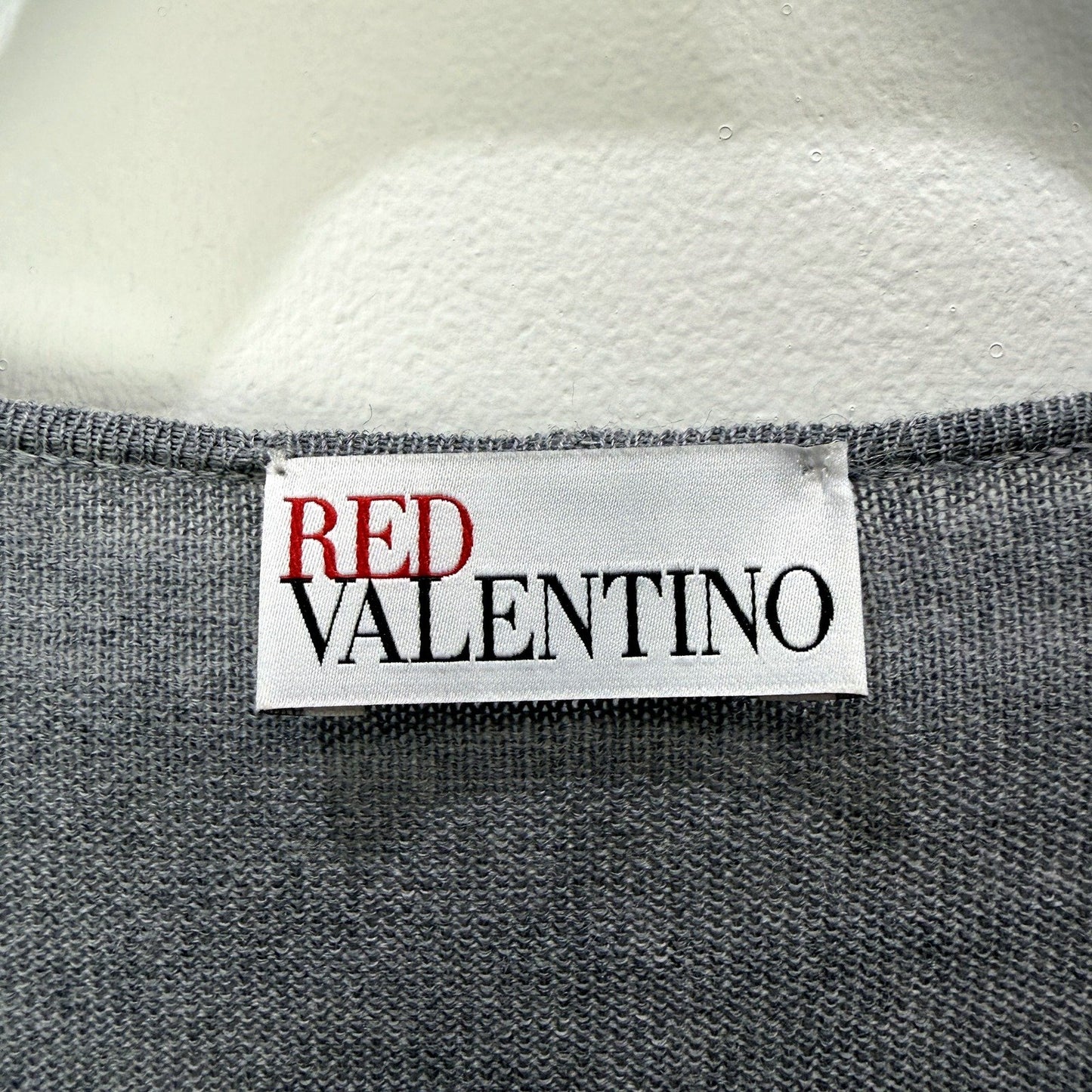 Red Valentino Womens Pleated Tie Waist Pullover Dress in Gray, Size M NEW