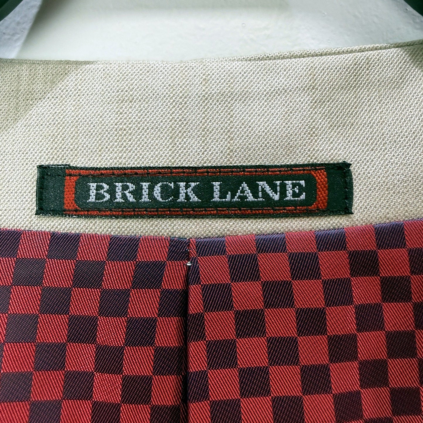 Brick Lane Mens Checkered Gray Polyester Wool Blend Vest in XL Size