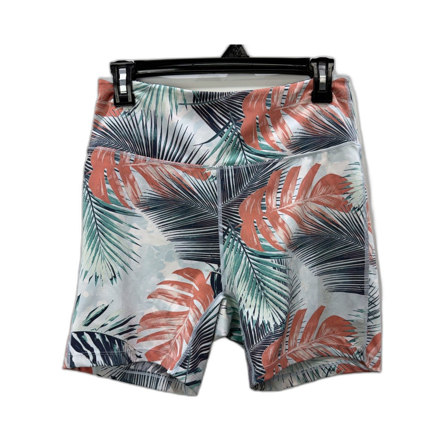Cotton On Body Womens Tropical Palm Leaf Print Activewear Shorts Mint Multi