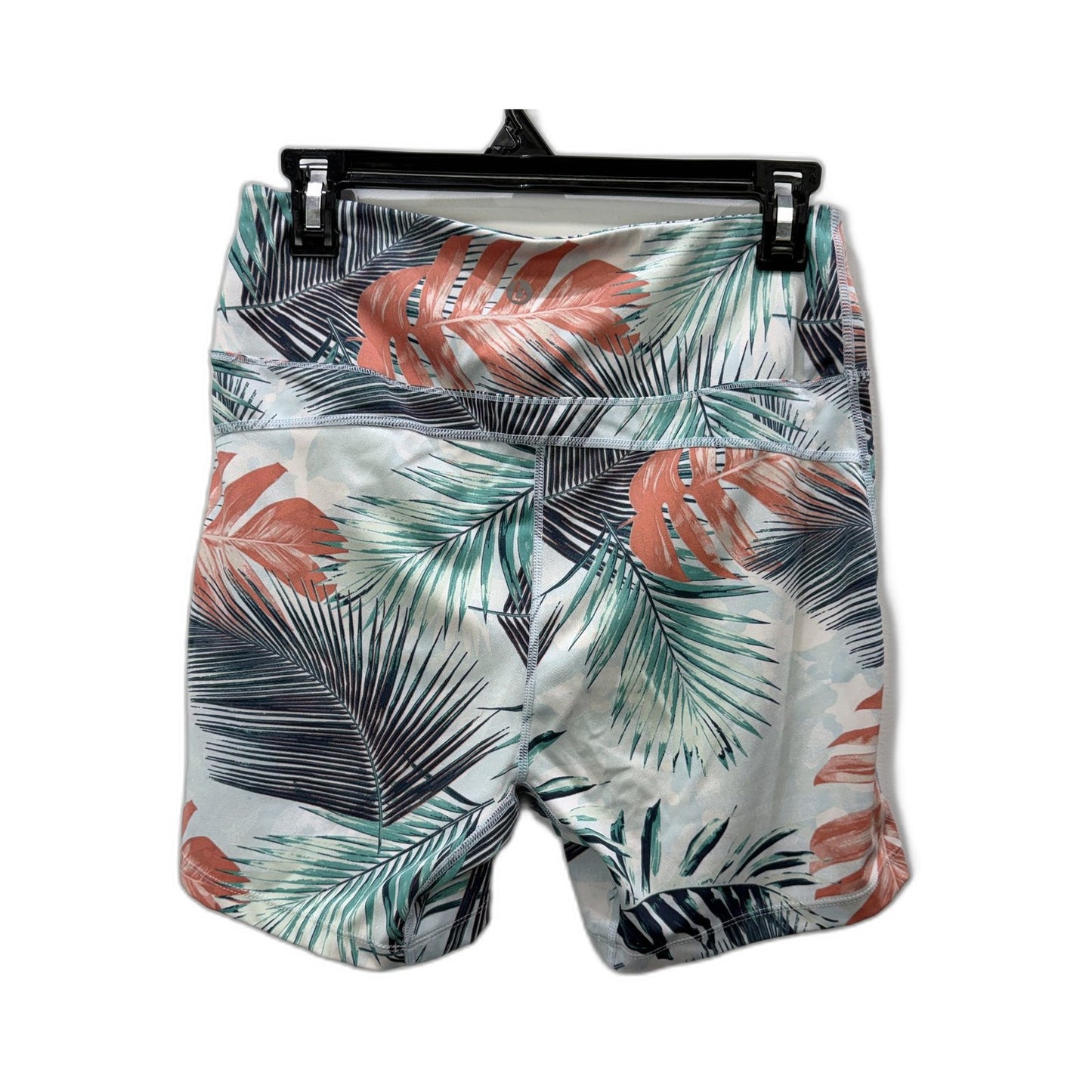 Cotton On Body Womens Tropical Palm Leaf Print Activewear Shorts Mint Multi