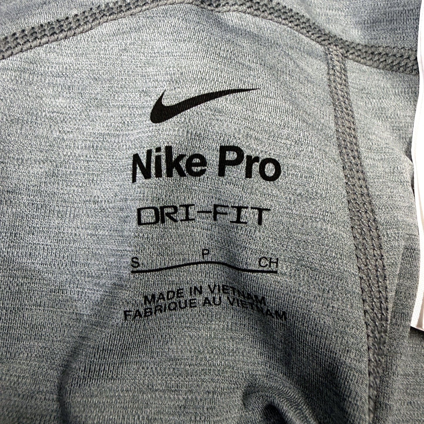 Nike Mens Gray Compression Tights Athletic Leggings Size S