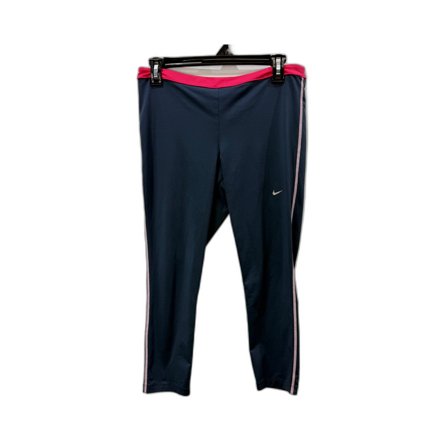 Nike Womens Navy Blue & Red Workout Pants in Size M