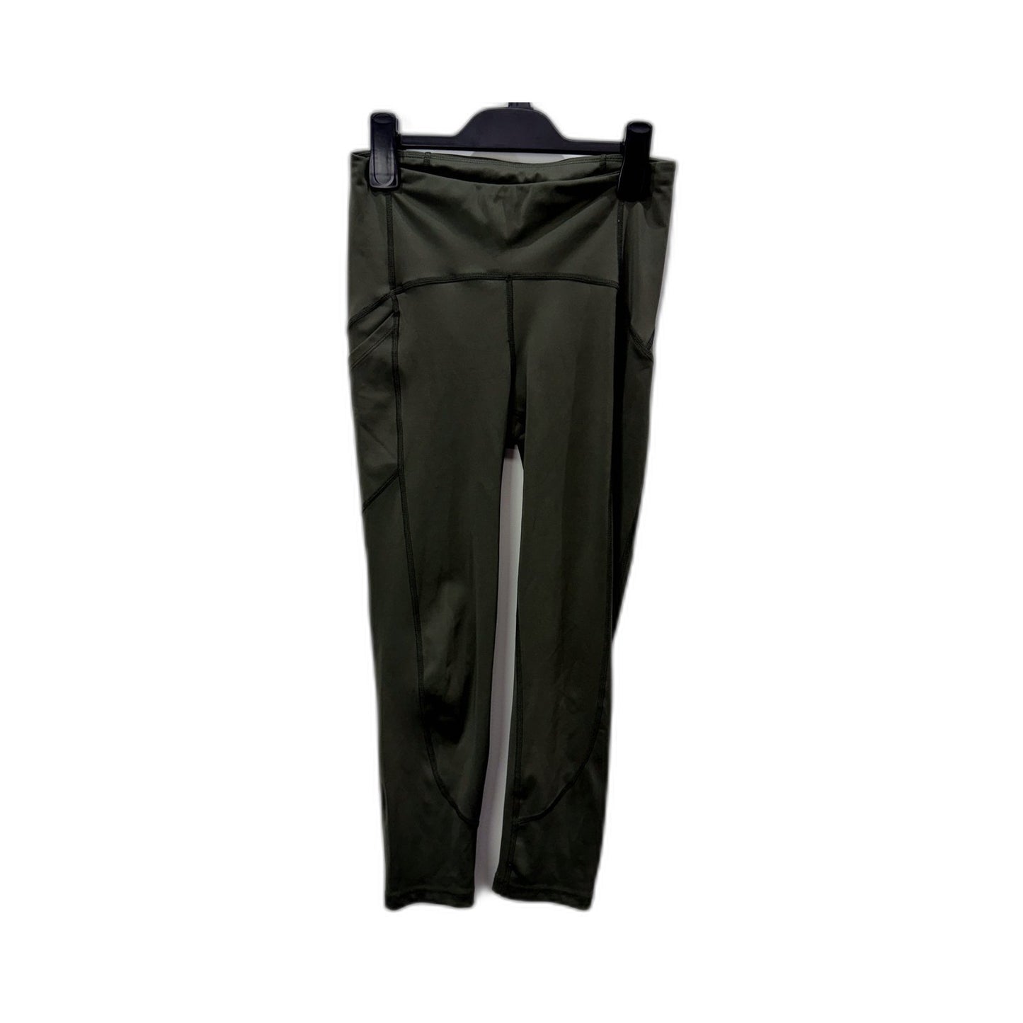 Crane Womens Olive Green Recycled Polyester Activewear Tights Size S