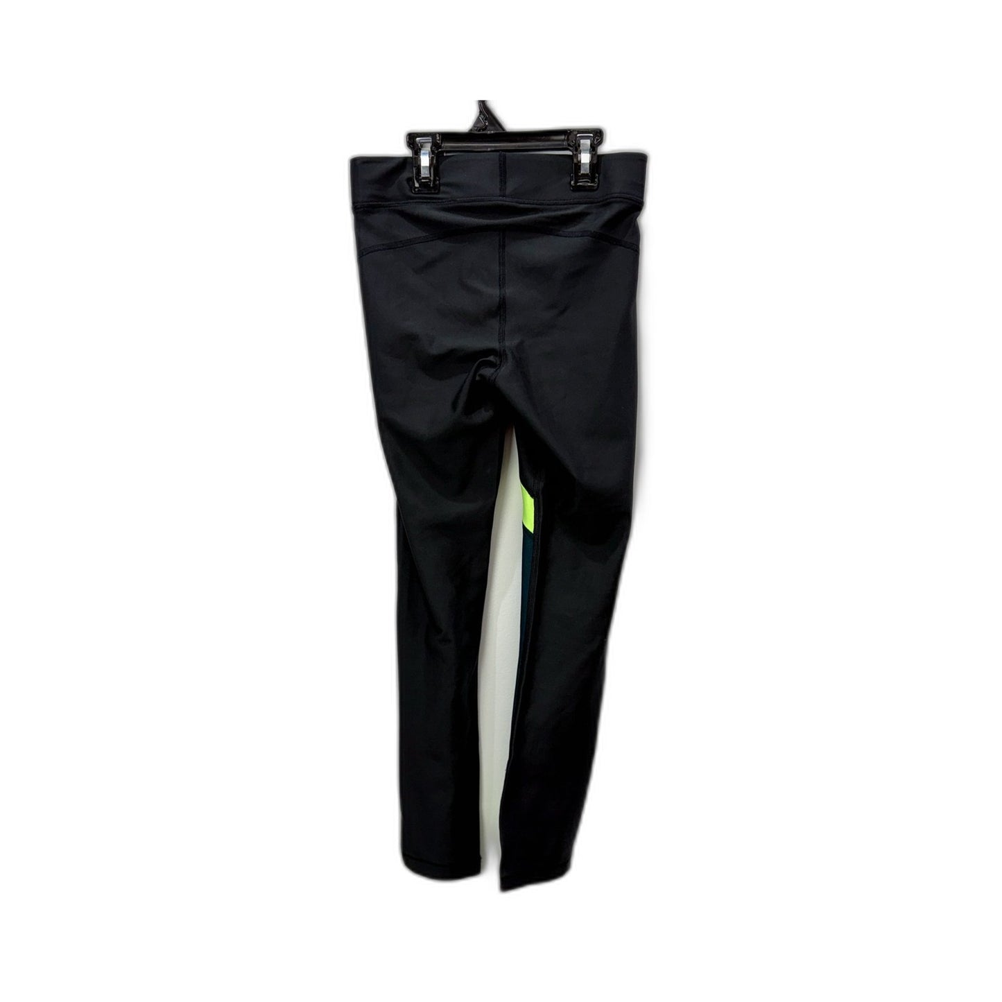 Under Armour Womens Compression Leggings Black with Neon Green Accents Size XS