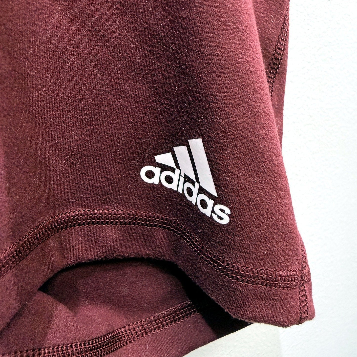 adidas Womens Burgundy Workout Shorts Aeroready Active Lifestyle Size 8