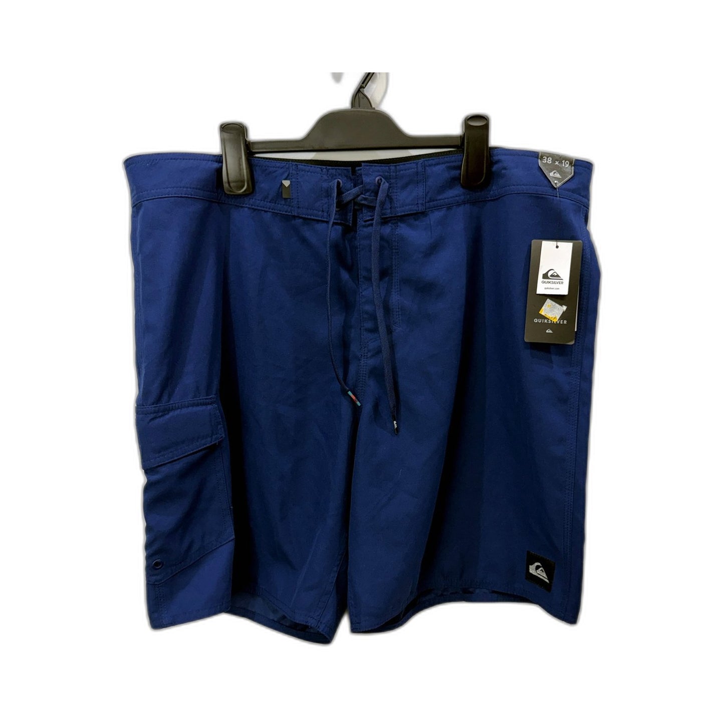 Quiksilver Mens Blue Cargo Pocket Boardshorts Swim Trunks Size 38 NEW