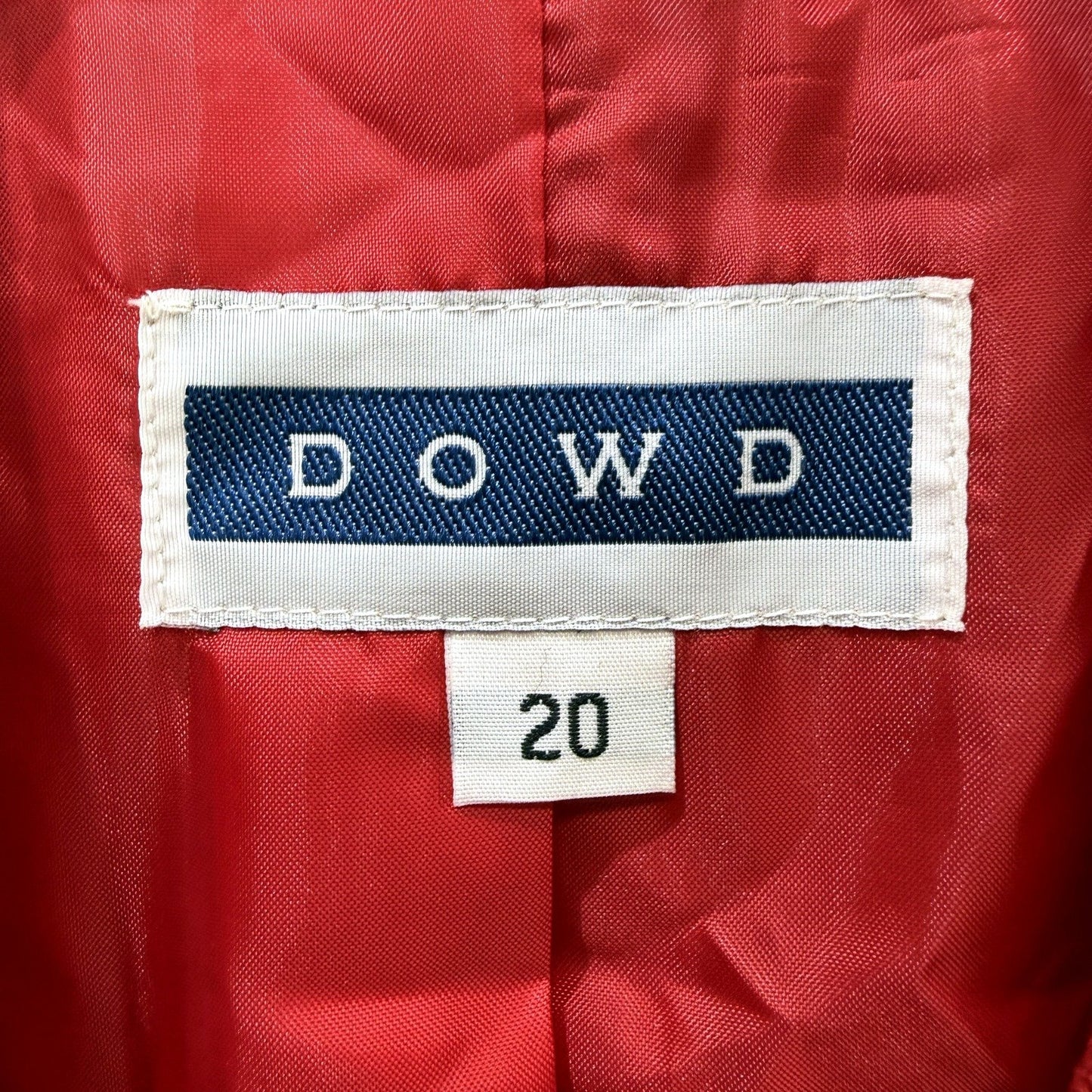 Dowd Womens Red Wool Polyester Casual Lightweight Blazer Size 20 NEW