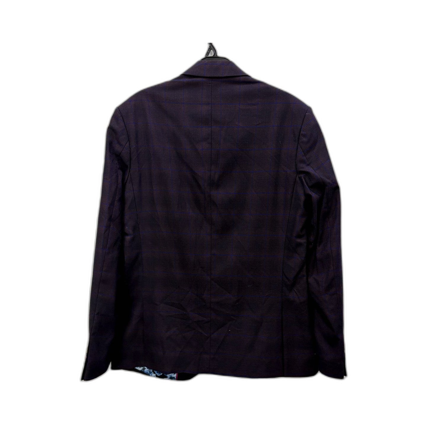 Politix Mens Slim Fit Bespoke Tailored Burgundy Suit Jacket Size M NEW