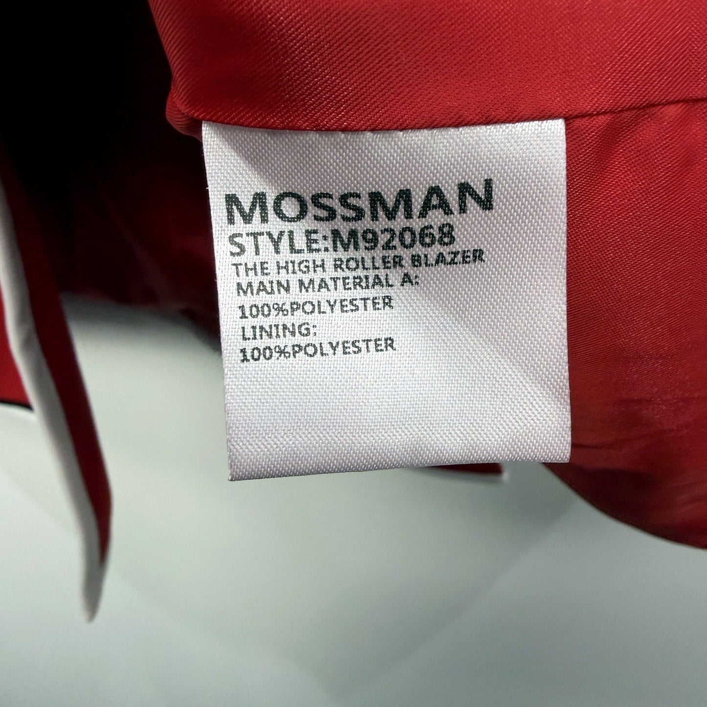 Mossman Womens High Roller Red Blazer - Size 10