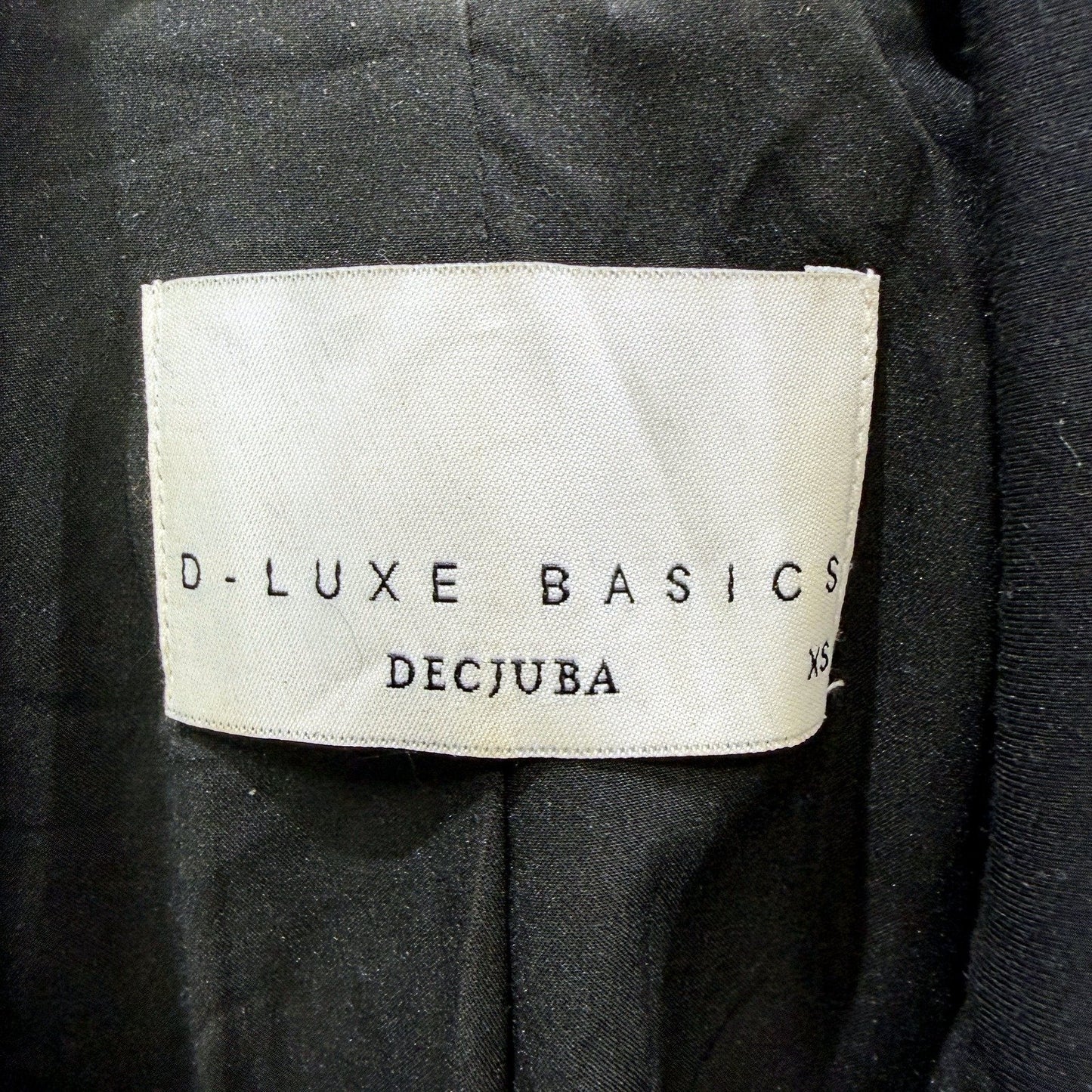 D-Luxe Basics Womens Black Lightweight Tailored Stretch Blazer Size XS