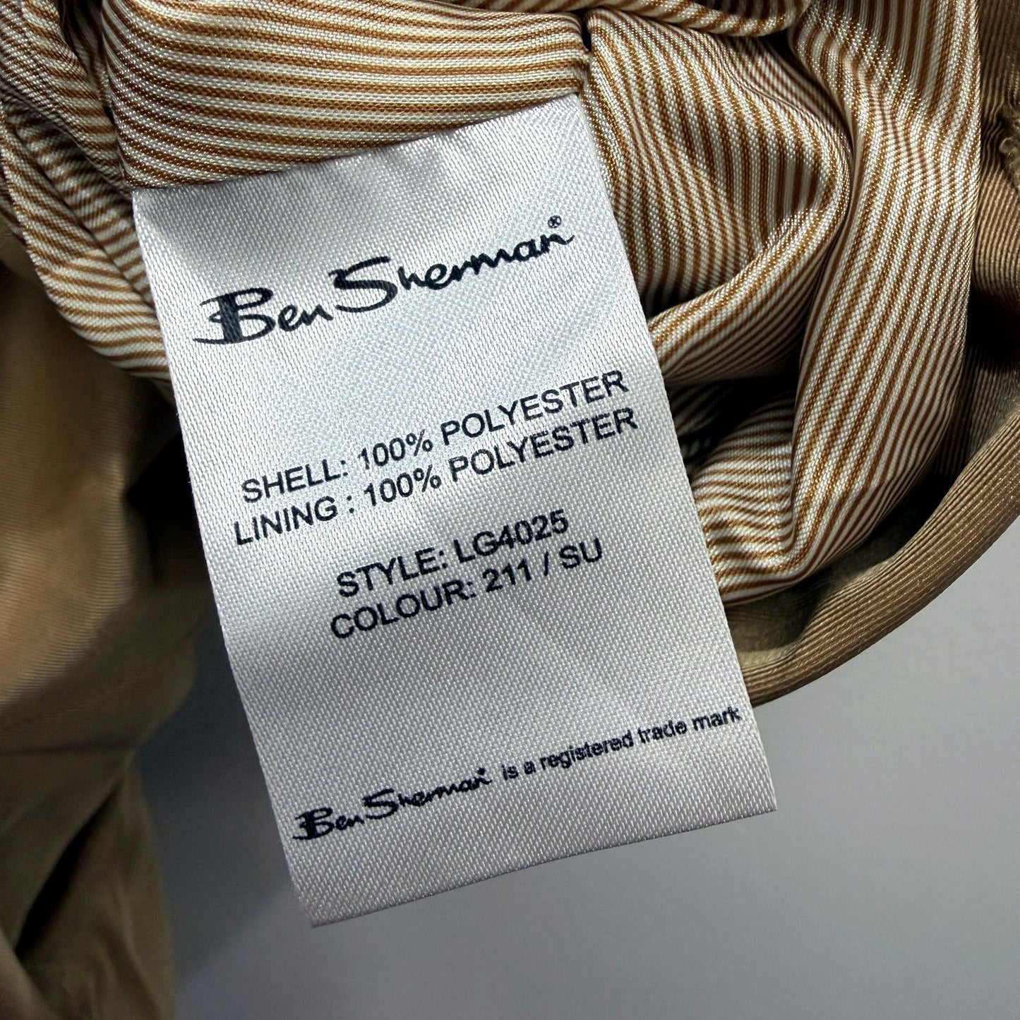 Ben Sherman Womens Belted Tan/Beige Poncho Jacket in Size M
