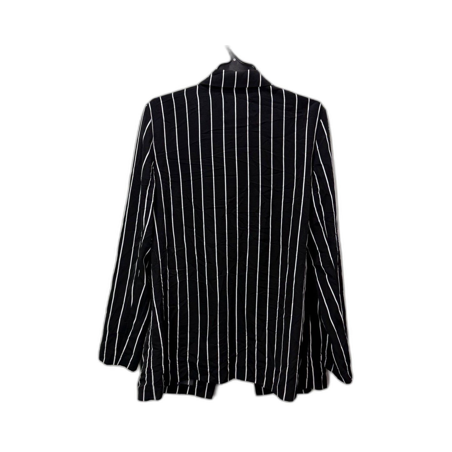 Decjuba Womens Striped Blazer Black and White Lightweight Tailored Size 14