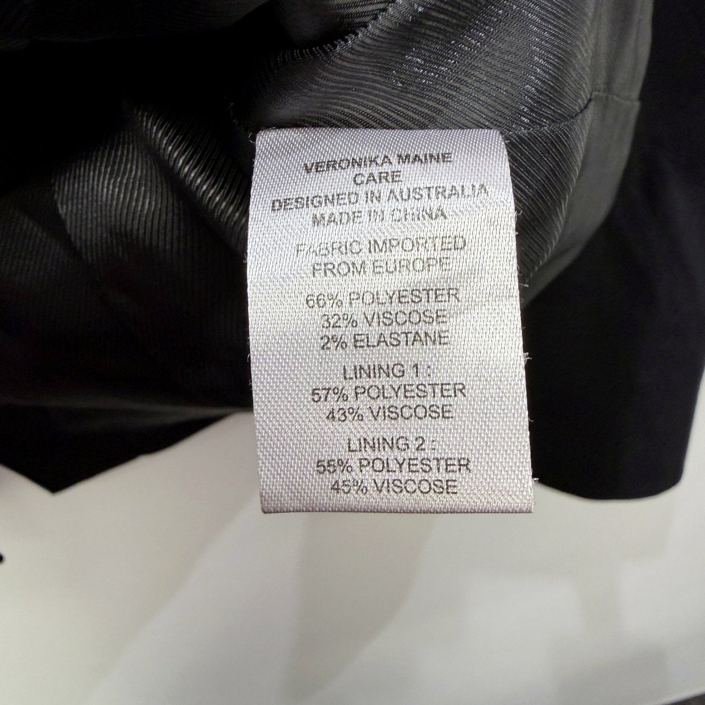 Veronika Maine Womens Black Formal Office Blazer Jacket Size 8