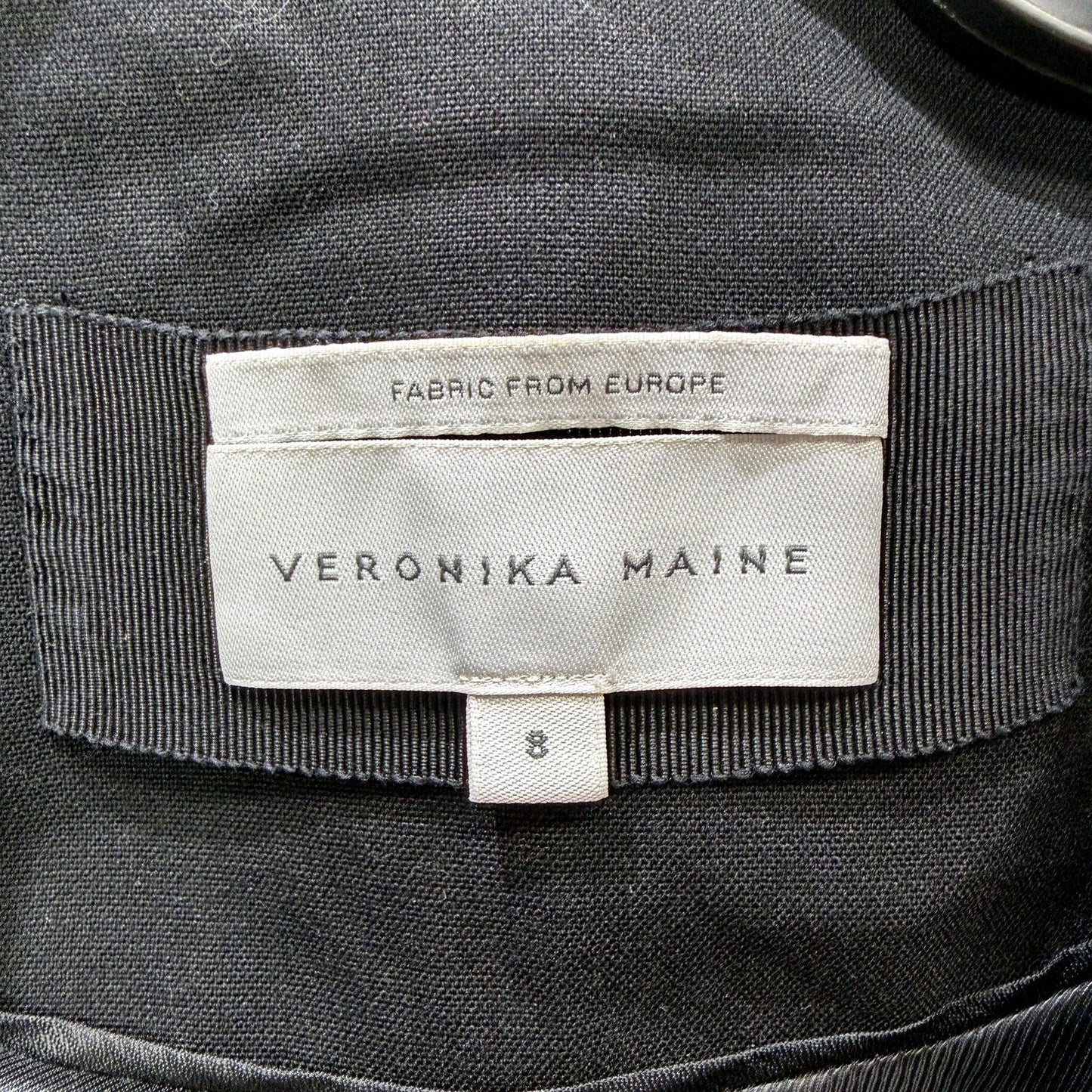 Veronika Maine Womens Black Formal Office Blazer Jacket Size 8