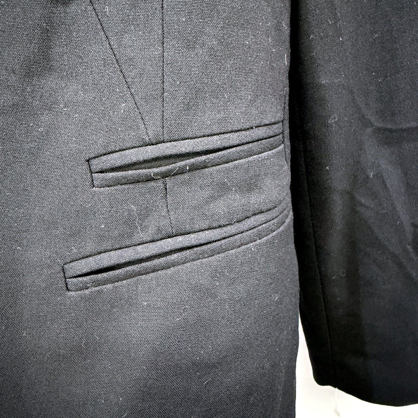 Veronika Maine Womens Black Formal Office Blazer Jacket Size 8