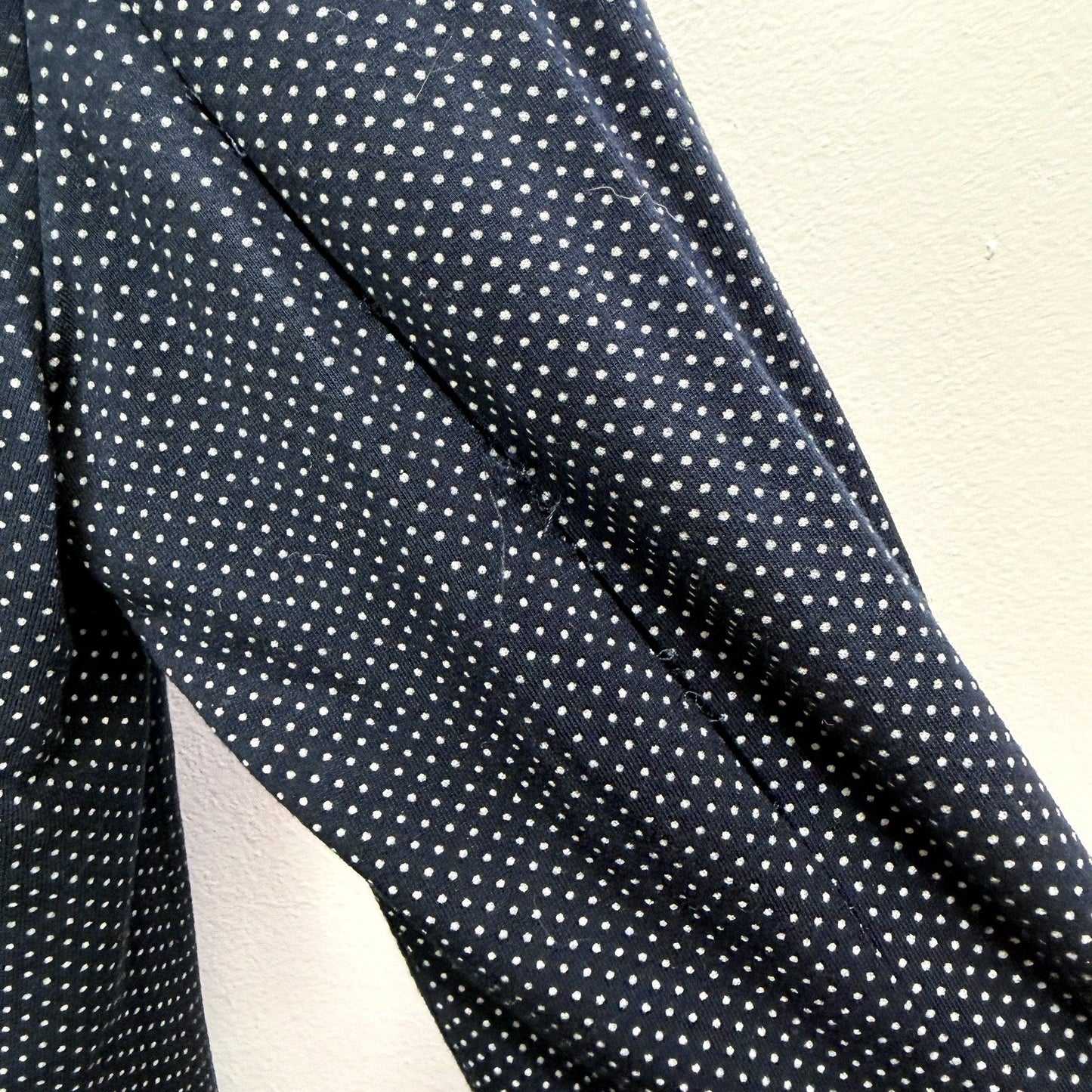 Zara Womens Navy Blue Polka Dot Blazer Lightweight Office Wear Size XS