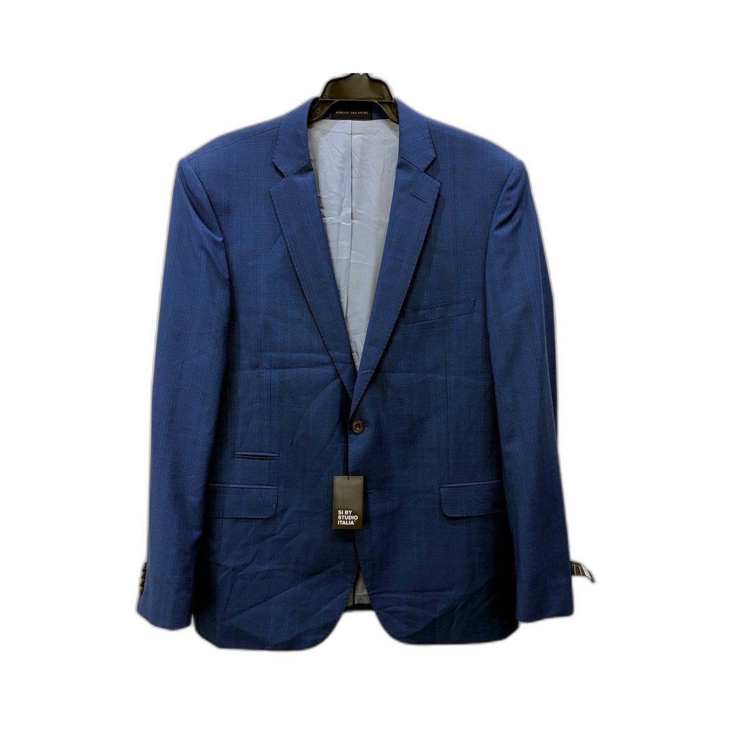 Si by Studio Italia Mens Blue Suit Jacket Quality Tailoring Size 108 REG/96 NEW