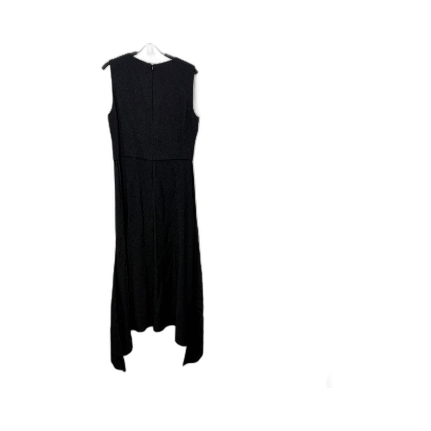 Raey Womens Sleeveless Maxi Dress with Side Slit in Black, Size 10/12