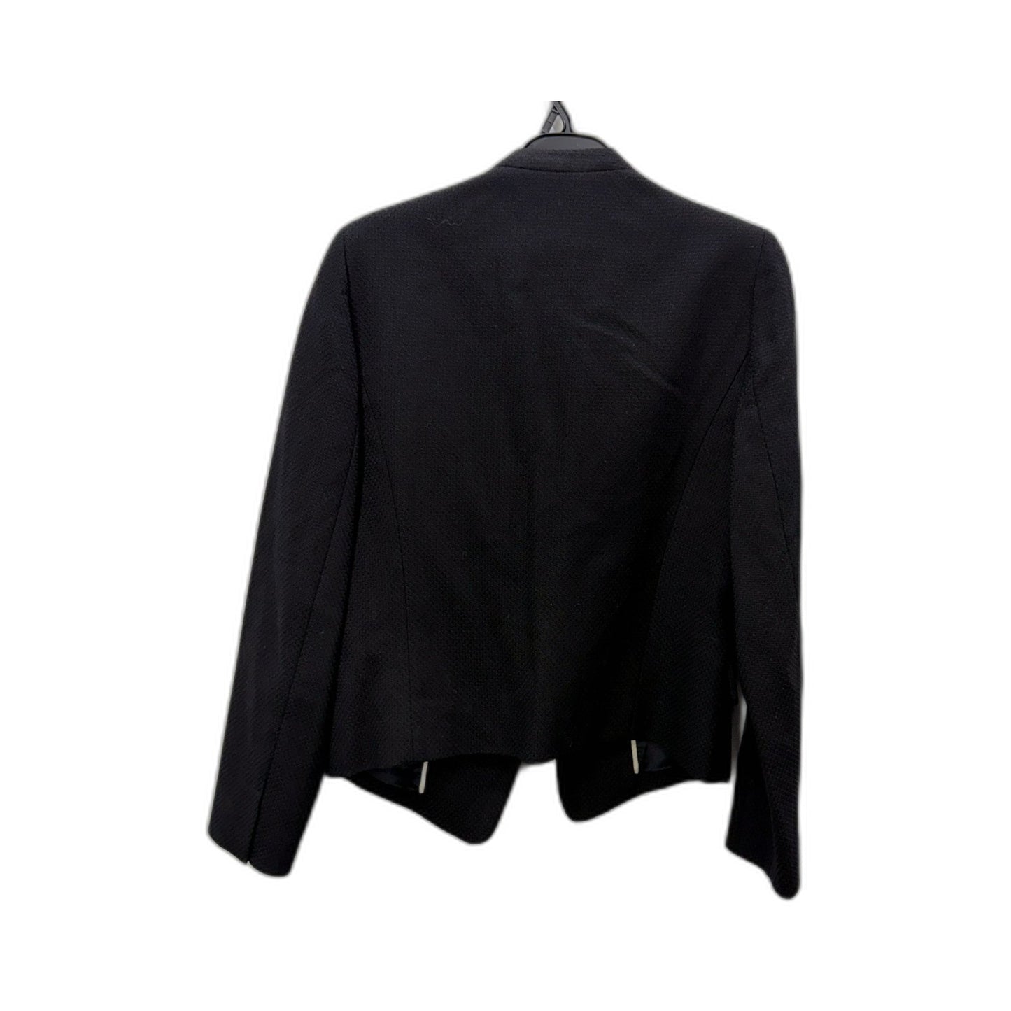 Trenery Womens Wool Blazer - Classic Tailored Black Jacket, Size 8