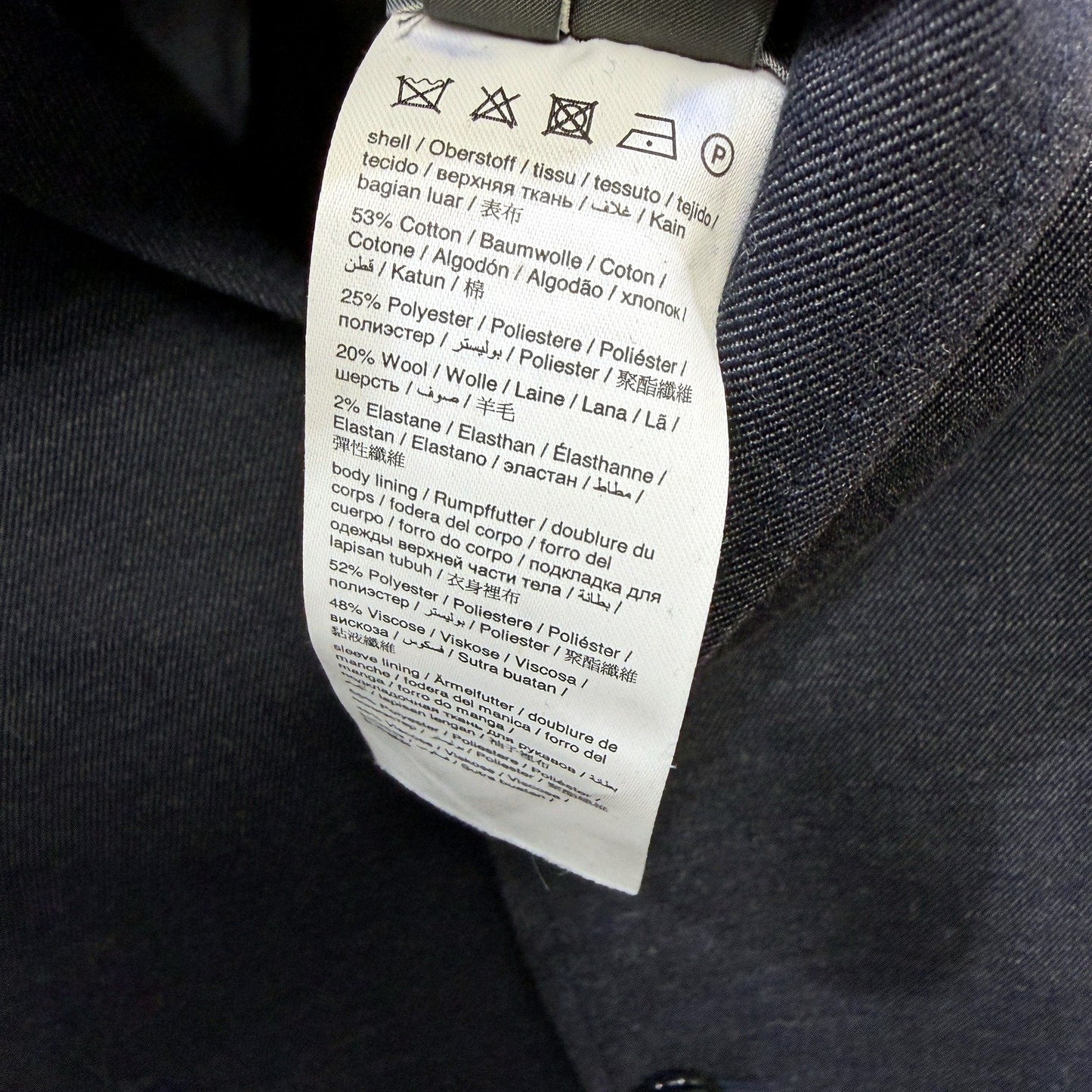 Esprit Mens Navy Blue Classic Formal Suit Blazer Jacket, Size 40R