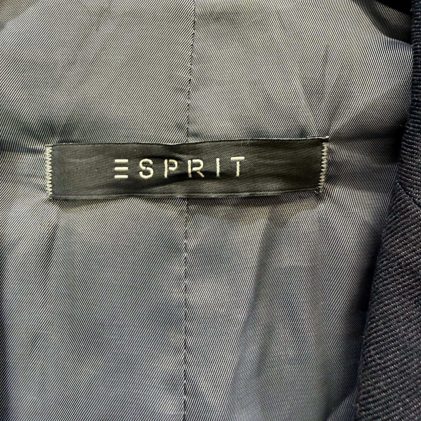 Esprit Mens Navy Blue Classic Formal Suit Blazer Jacket, Size 40R