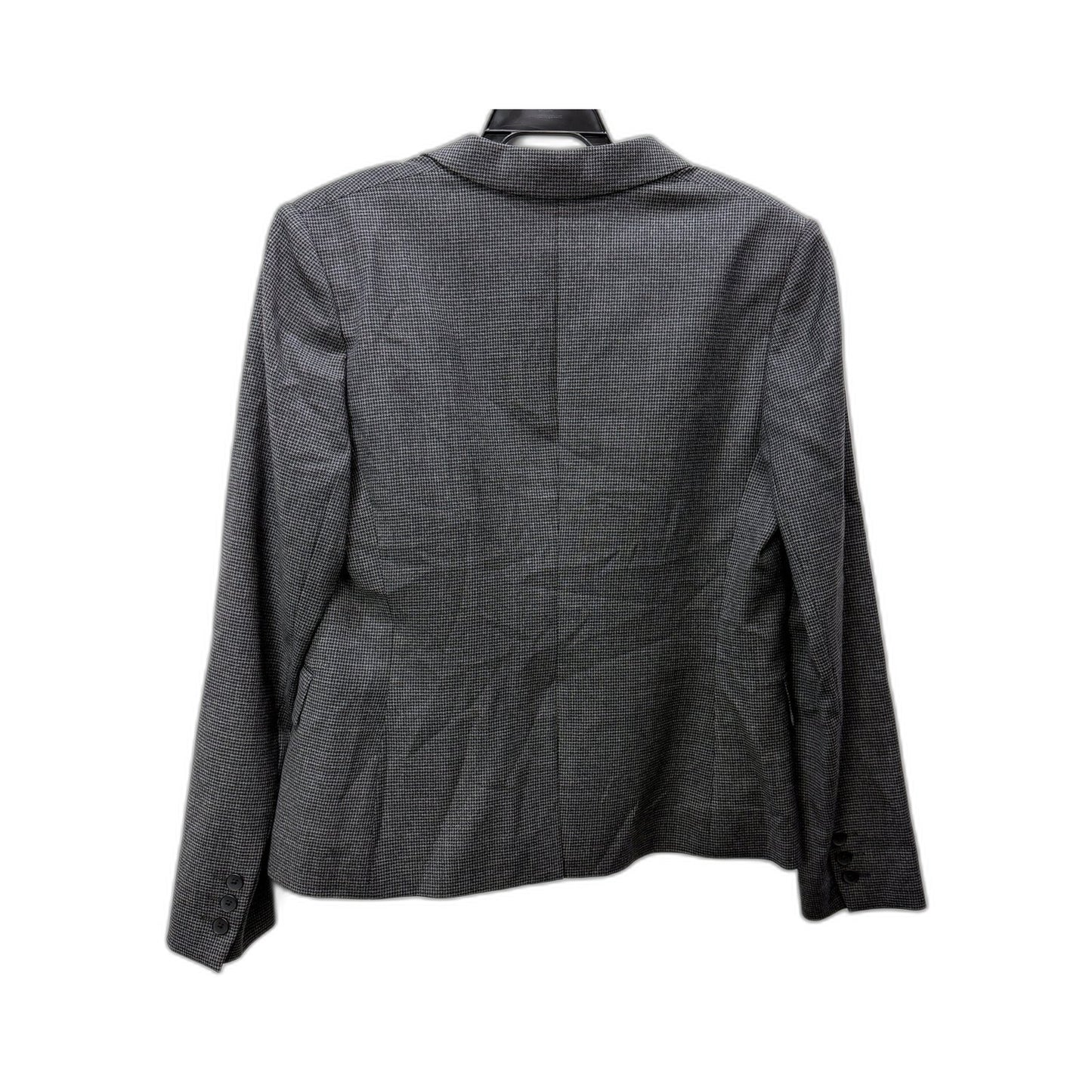 SABA Womens Gray Houndstooth Blazer - Business Casual Jacket Size 14 NEW
