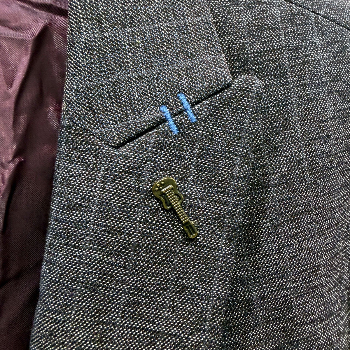Travis Mens Slim Fit Suit Jacket in Wine, Size 40R