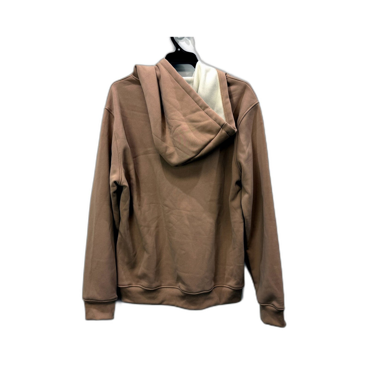Bay Stone Mens Tan Cotton Pullover Hoodie Sweatshirt in Size Small