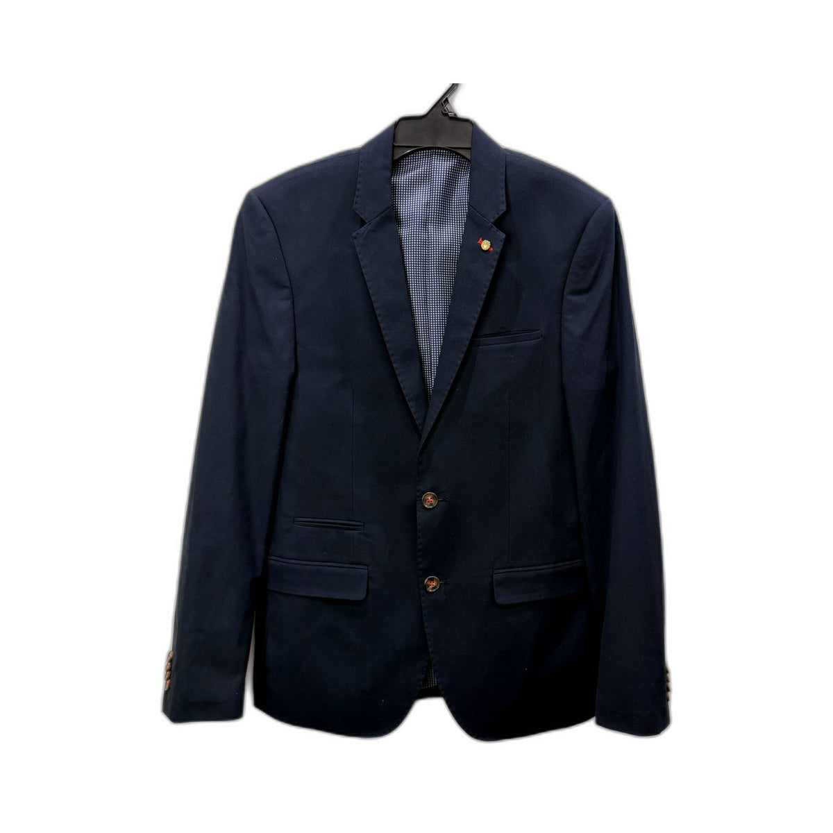 Politix Mens Slim Fit Navy Blue Suit Jacket for Small Size NEW