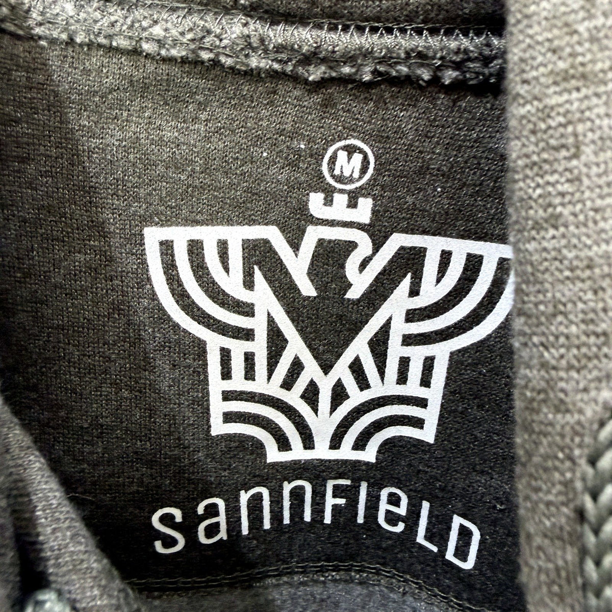 Sannfield Mens Pullover Hoodie in Brown - Casual Cotton Sweatshirt Size M NEW