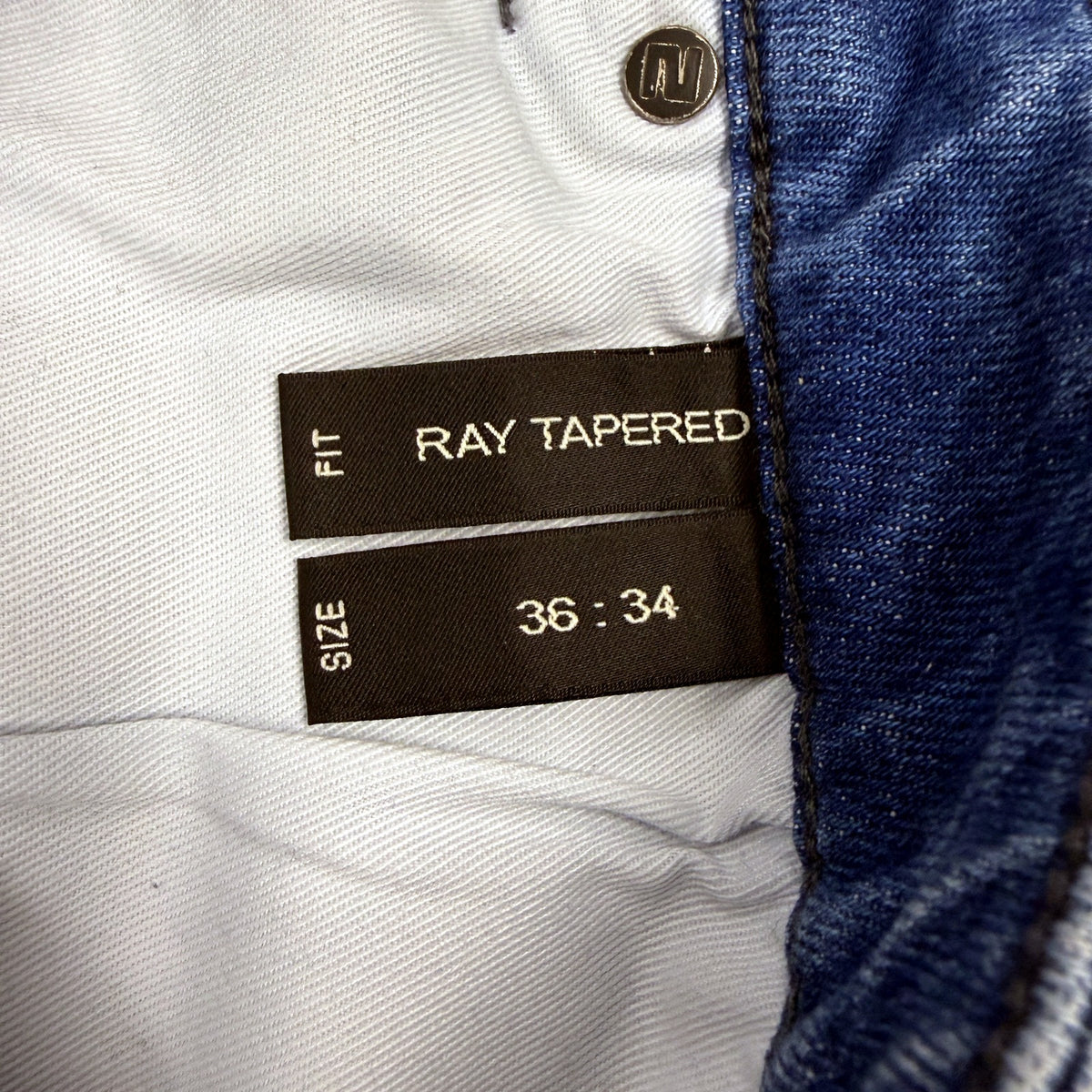 Neuw Mens Ray Tapered Supersonic Slim Fit Light Blue Jeans Size 36:34 NEW
