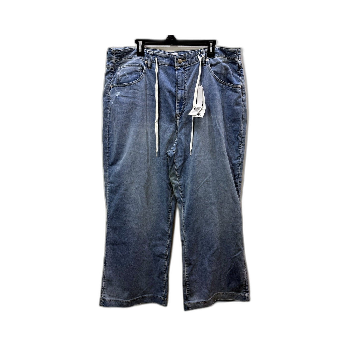 Just Jeans Womens Amaze Wide Leg High Rise Ankle in Blue Size 20 NEW