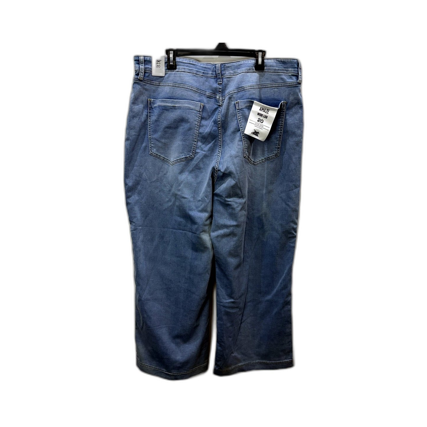 Just Jeans Womens Amaze Wide Leg High Rise Ankle in Blue Size 20 NEW