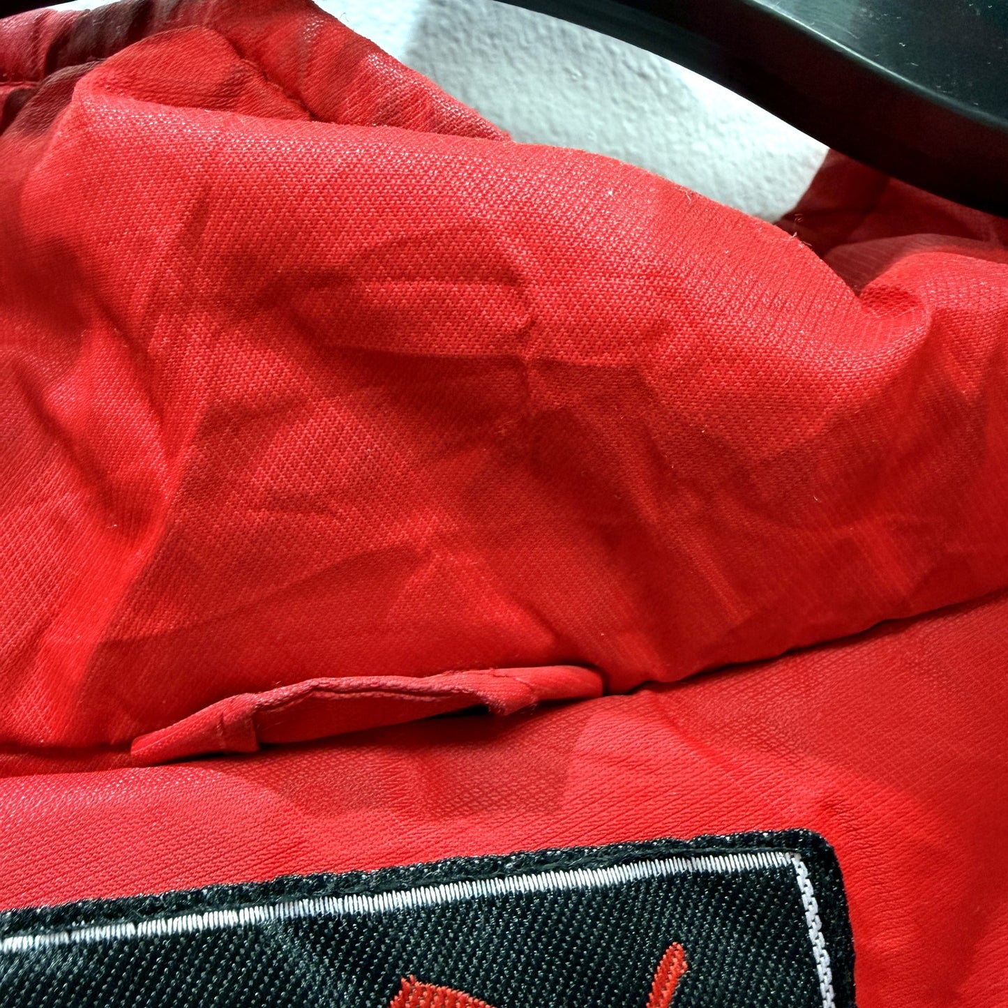 PUMA Mens Red Windbreaker Jacket Hooded Zip-Up Nylon Sport Leisure Size XXXXL