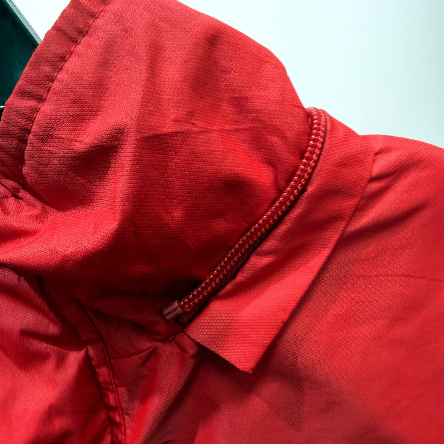 PUMA Mens Red Windbreaker Jacket Hooded Zip-Up Nylon Sport Leisure Size XXXXL