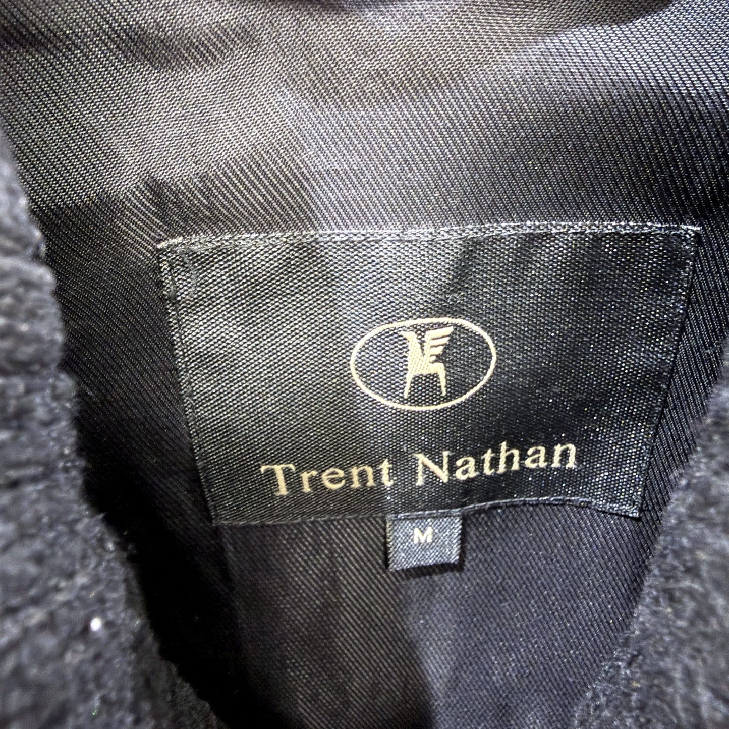 Trent Nathan Mens Lightweight Breathable Windbreaker Jacket Black Size M
