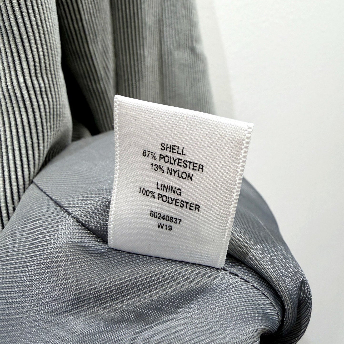 Witchery Womens Gray Pinstripe Tailored Blazer for Business Attire Size 6